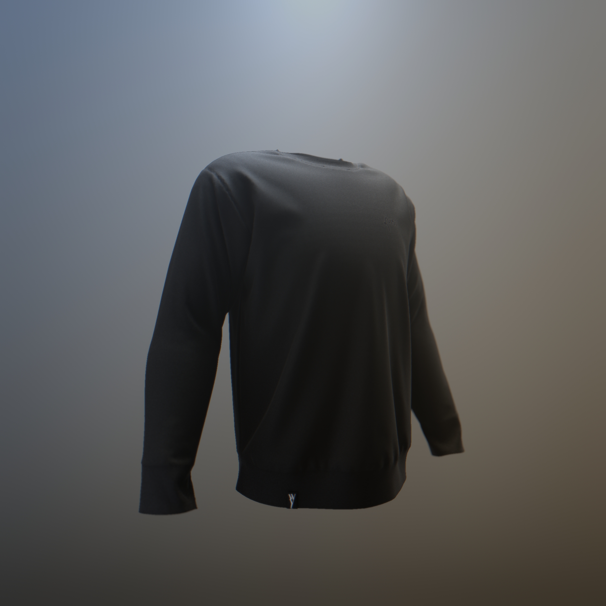 Sweatshirt Noir coton biologique WAVI