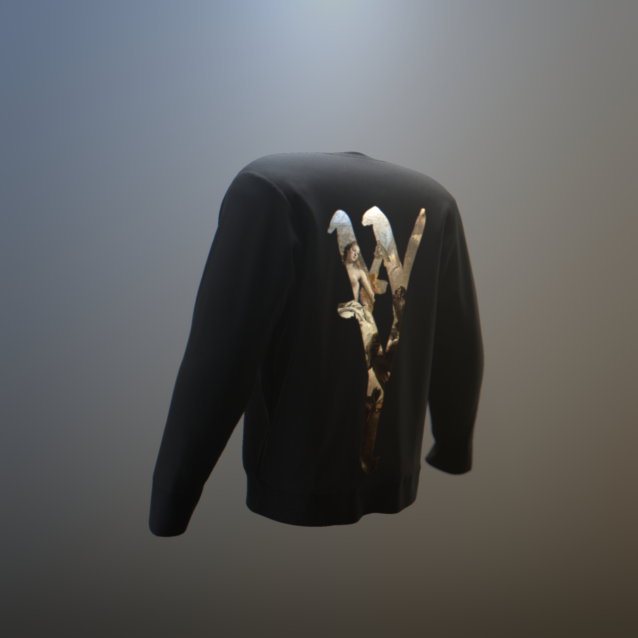Sweatshirt Noir coton biologique WAVI