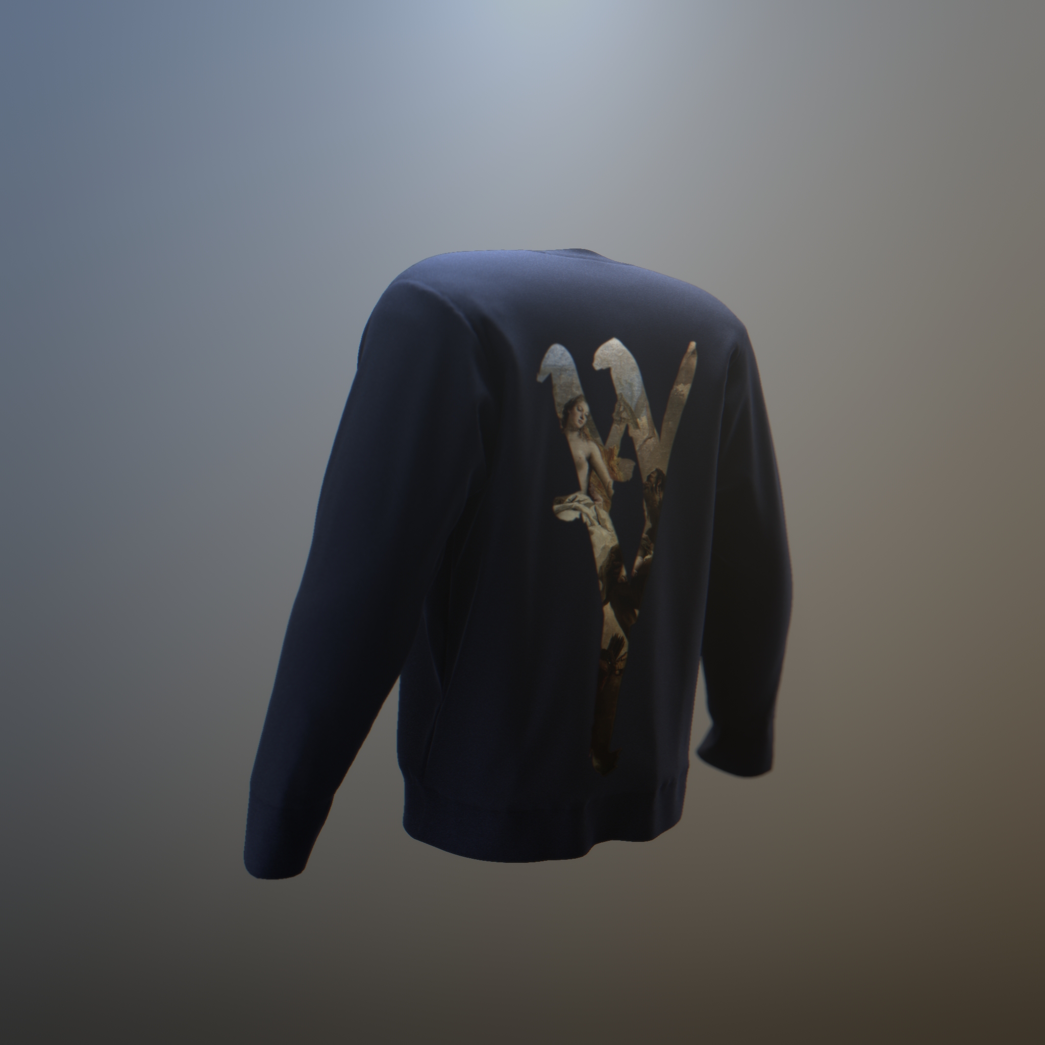 Sweatshirt Marine coton biologique WAVI